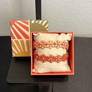 Piper K | Daisy Bracelet Set in Corals ✨